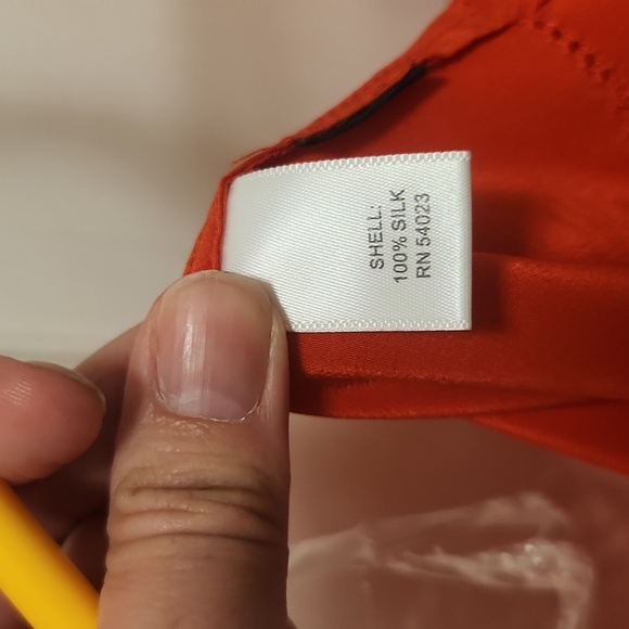 Banana Republic red silk lacy women's dress size medium - Picture 4 of 4